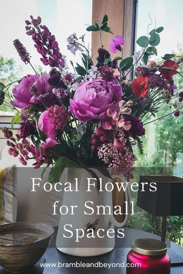 Focal Flowers for Small Spaces Big Impact, All Season Long vase of flowers